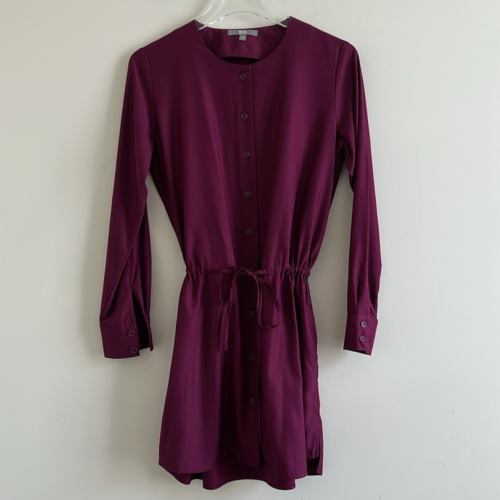 Uniqlo Women’s Button-Up Drawstring Waist Dress - Picture 2 of 16